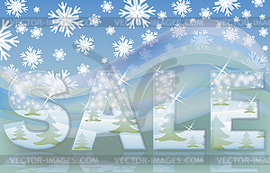 Christmas glasses sale card, vector illustration - royalty-free vector clipart