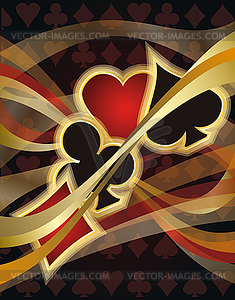 Casino Poker card, vector illustration - vector image