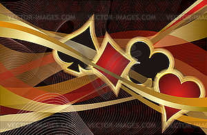 Casino Poker banner, vector illustration  - vector clip art