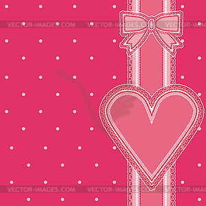 Valentines day old background, vector illustration - vector clip art