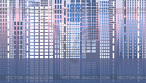 City abstract banner, vector illustration - vector image