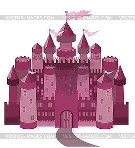 Fairy Tale magic castle, vector illustration - vector image