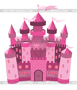 Fairy Tale ìnk magic castle, vector illustration - vector image