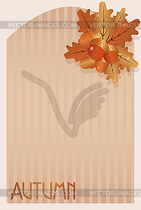 Season vintage autumn background, vector illustration - vector clipart
