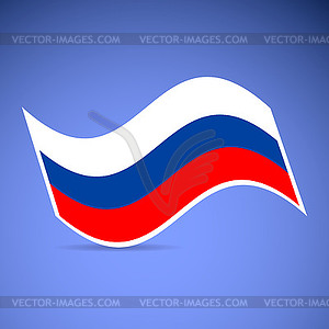 Russian flag - vector clipart