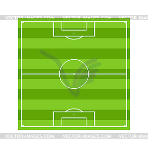 Soccer field - vector clipart