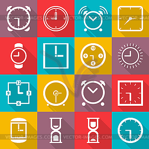 Clock set - vector clipart