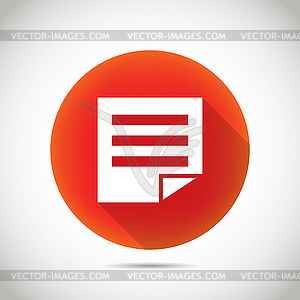 Document icon - vector clip art