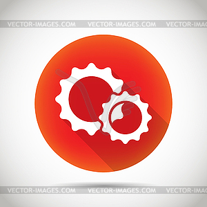 Gear icon - vector clipart