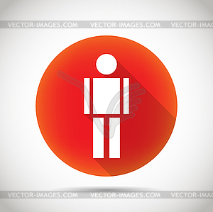 Man Icon - vector clip art