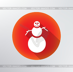 Snowman icon - vector image