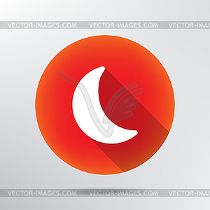 Moon icon - vector image