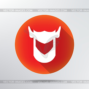 Helmet knight icon - vector image