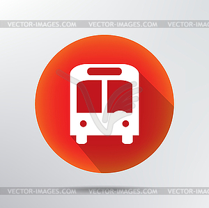 City bus icon - vector clipart