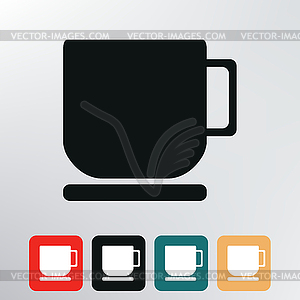 Cup icon - vector clipart