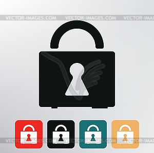 Lock icon - vector clipart