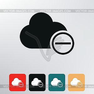 Cloud icon - vector clip art