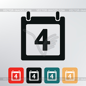 Calendar icon - vector image