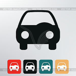 Car icon - vector clip art