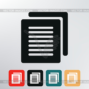 Document icon - vector image