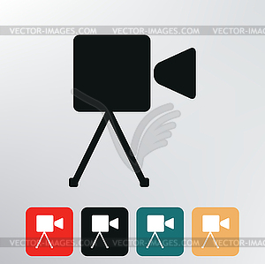 Video camera icon - vector image