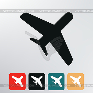 Airplane icon - vector clip art