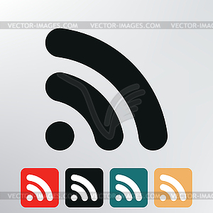 RSS иконка - векторизованный клипарт