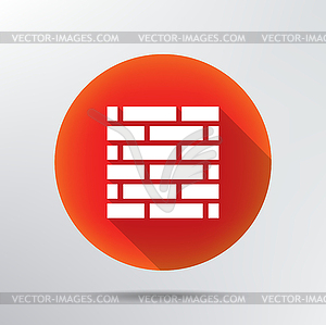 Значок стена кирпичная - изображение в векторе / векторный клипарт