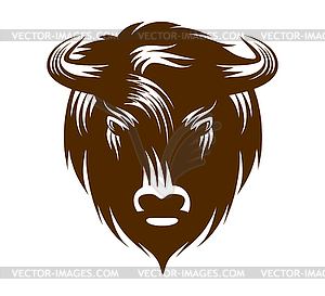 Buffalo Head - vector clipart