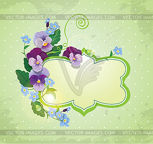 Birthday, Valentines Day or Wedding card with - vector clipart