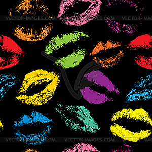 Seamless pattern with beautiful different colors - vector clipart