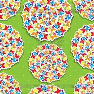 Seamless pattern for summer or spring design with - vector image