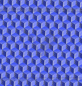 3d cubes mosaic - vector EPS clipart