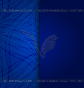 Blue with pocket and copy space - vector clipart