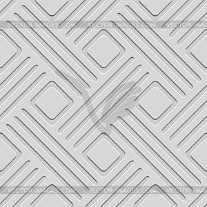 Gray embossed lines and squares seamless - vector EPS clipart