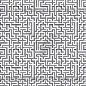 Maze ornament paper cut out seamless - vector image