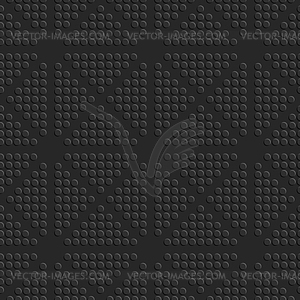Black dots embossed seamless - royalty-free vector image