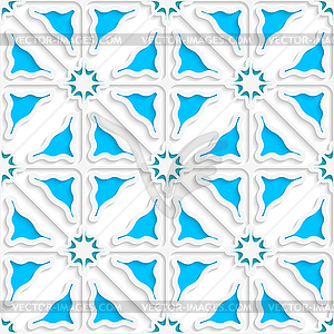 Треугольник волнистые с синим бесшовные - векторизованное изображение