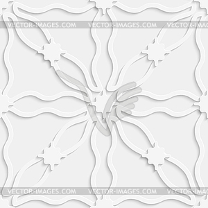 Wavy lines on light gray seamless - vector clipart