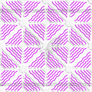Диагональ пурпурный волнистые линии картины - векторный клипарт / векторное изображение