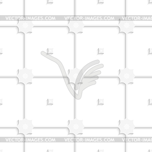 White square net tile ornament - vector clipart