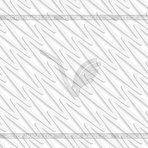 White diagonal wavy lines seamless pattern - stock vector clipart