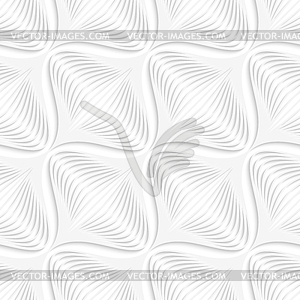 White geometrical diagonal onion shape seamless - vector clipart