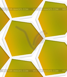 White hexagonal net with mesh seamless pattern - vector clipart