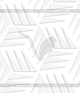 White triangle seamless pattern - vector clip art