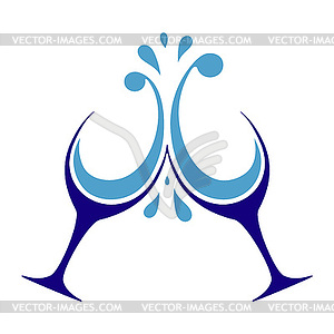 Stemware - vector clipart