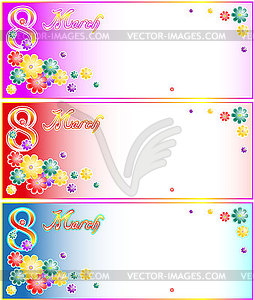 On March 8 - vector clipart