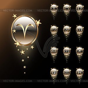 Signs of zodiac - vector clipart