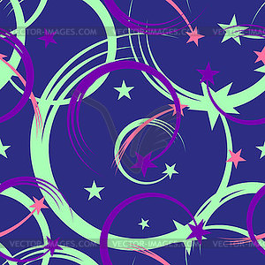 Seamless abstract space background - vector clipart