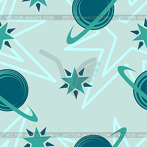 Seamless abstract space background - vector clipart